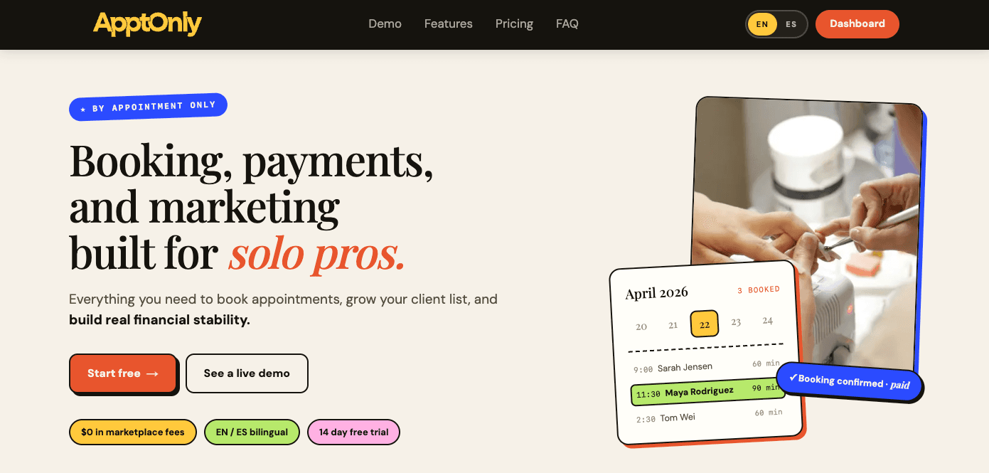 The Booking Software for Solo Massage Therapists That I Wish Existed (So I Built It)